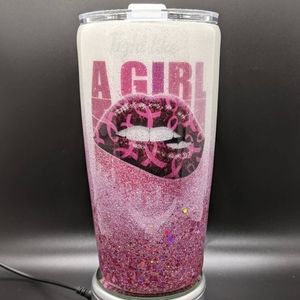 (New) 💋 Breast cancer cup, double walled